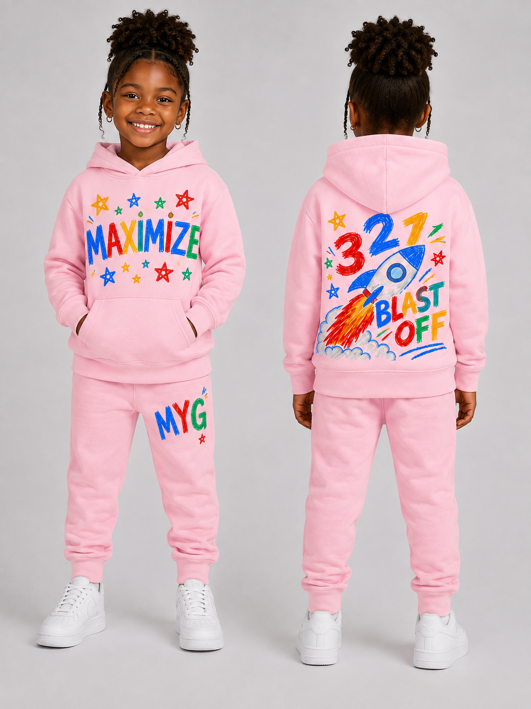 MYG 321 Blast Off Kids Sweatsuit